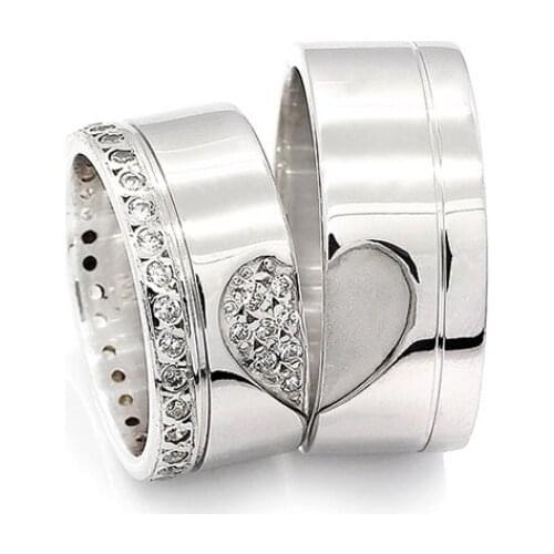 Couple Wedding Ring Sterling Silver 925 Woman And Man Luxury Jewelry Bands Fashion Engagement Anniversary Ancient Greek Model