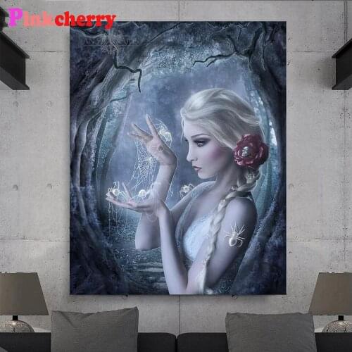 Картины девушек по номерам Pinkcherry China At AliExpress