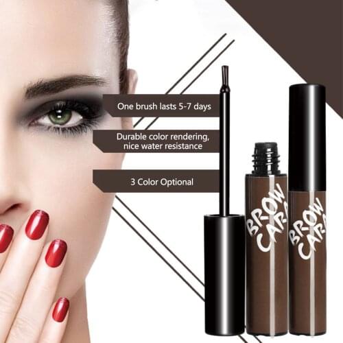 Semi-Permanent Tear Eyebrow Dye Cream Waterproof Sweatproof Natural Last-Long ColorStay Eyebrow Cream +3 Brow Template Makeup
