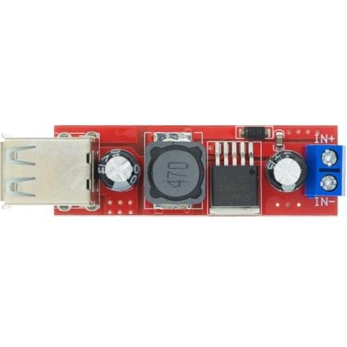 DC 6V-40V To 5V 3A Double USB Charge DC-DC Step Down Converter Module For Vehicle Car Charger LM2596 Dual Two USB