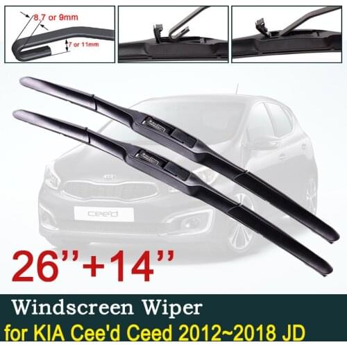 Car Wiper Blade for KIA Cee'd Ceed 2012~2018 JD Car Accessories Stickers Front Windscreen Windshield Wipers Blades 2013 2014