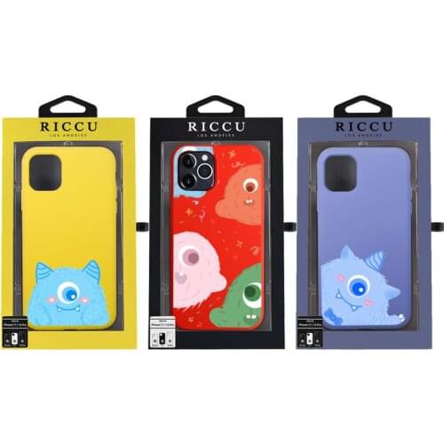 Cute Cartoon Monster Phone Case for iPhone 8 7 6 6S Plus X XR 11 12 Pro mini pro XS MAX Candy yellow Silicone Cases