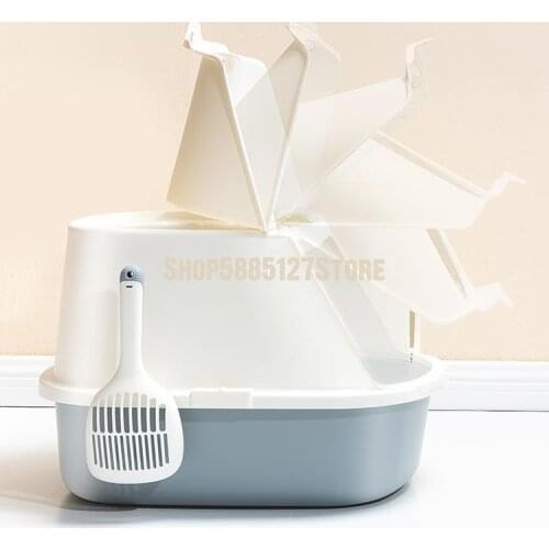 Cat Litter Basin Large Fully Enclosed Super Large Top Entry Splash Proof Deodorant Cat Toilet