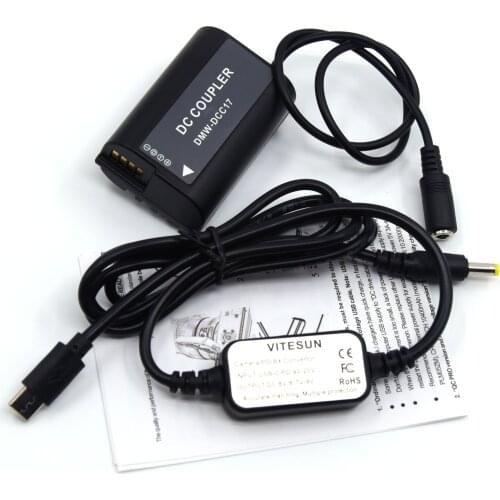 Power Bank PD USB-C Cable AC8+BLK22 Dummy Battery DMW-DCC17 DC Coupler For Panasonic Lumix S5 DC-S5 DC-S5K