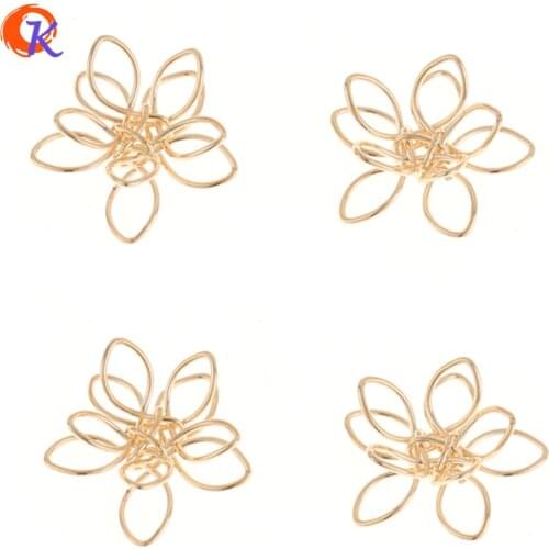 Cordial Design 100Pcs 15MM Jewelry Accessories/Earring Parts/Wire Enlace Flower Shape/DIY Jewelry/Hand Made/Earring Findings