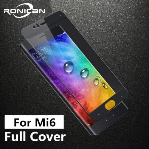 For Xiaomi mi6 glass tempered RONICAN original for xiaomi mi 6 screen protector film full cover xiomi m6 mi6 tempered glass film