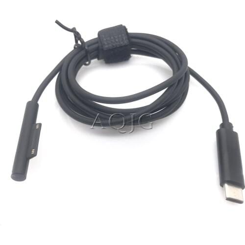 1.5m/1m USB Type C Power Supply Magnetic Head Charger 65W 15V 3A PD Fast Charging Cable Cord for Microsoft Surface Pro 3 4 5 6
