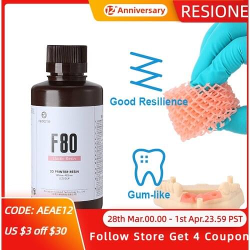 Resione F80 500g Resin 3d Dental Resin Casting Liquid For DLP LCD Elegoo Phrozen Anycubic Resin 3d Printer