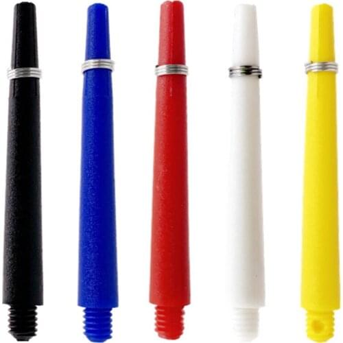 100% Brand New High Quality 50mm Nylon Dart Shafts Standard Screw Thread Plastic Darts Rod Stem Replacement Accessories 5 Colors