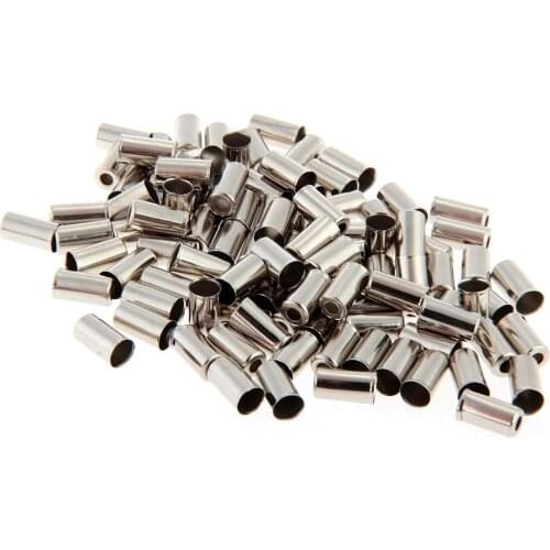 100pcs Gaines Cable cap Fixing Brake Speed 5mm Metal Silver for Bike
