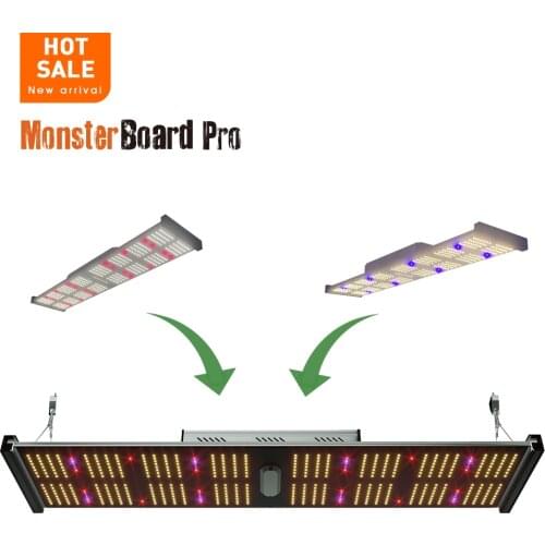 2021 Newest Phyto Lamp Geeklight Monster Board Pro 240W Pre-assembled LED Grow Lights Seed Veg Bloom for Hydroponics Greenhouse