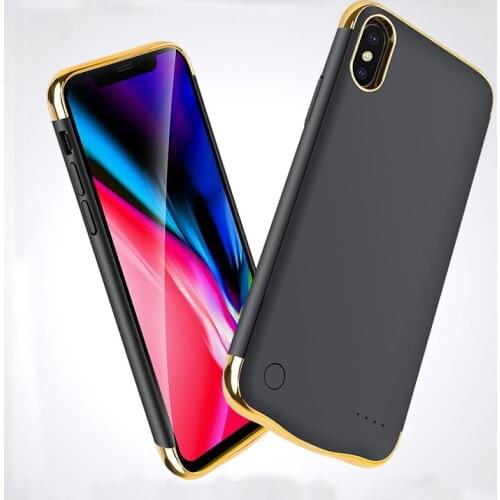 5500/6000mAh Battery Charger Cases For iphone X XS XR XS max Powerbank Case Batterie Externe Charging Case Power Bank Cover