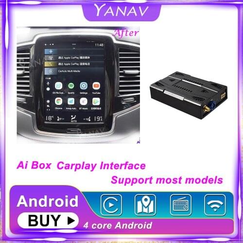 Ai Box Android 10 Carplay Box For Apple Carplay Interface New Version 4+64G Wireless Car Radio Player Auto Google Tv Box Carplay