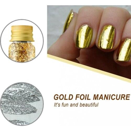 Safe 2 Bottle Delicate Handicrafts Foil Paper 2 Colors Foil Glitters Non-Fading Jewelry Making Accessories