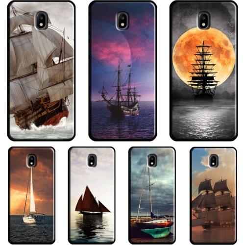 Yacht Sailing Boat Sunset Case For Samsung Galaxy J5 J1 J3 J7 A3 A5 2016 2017 J4 J6 J8 A8 A6 Plus A7 A9 2018 Cover