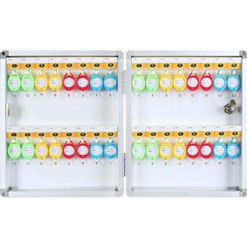 Key Safe Steel Security Storage Holder Cabinet Valet Lock Box Key House with 24/32/48/72/96/120 key Positions