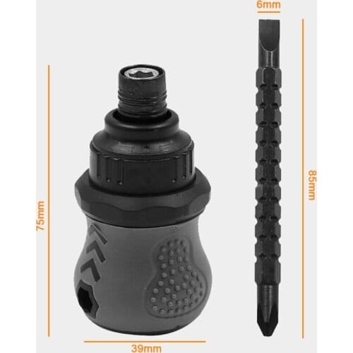 M89B Ratchet Dual-Purpose Screwdriver Household Cross Multi-Function Telescopic Bit Mini Screwdriver Repair Hand Tool