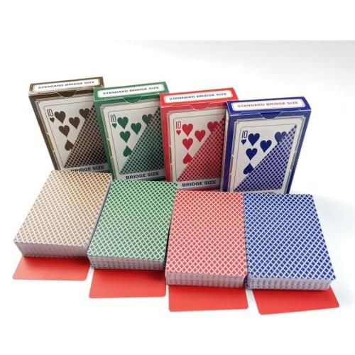 Playing Cards 10pcs / Lot 4 Colors PVC Poker Plastic Waterproof Frosting Baccarat Texas Hold'em Pokers Card Game Entertainment