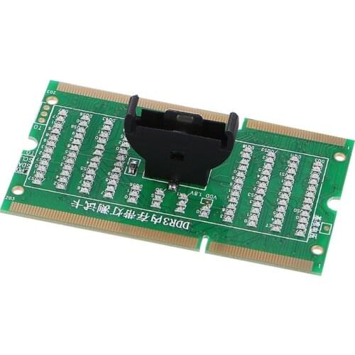2021 New DDR3 Memory Slot Tester Card with LED Light for Laptop Motherboard Notebook