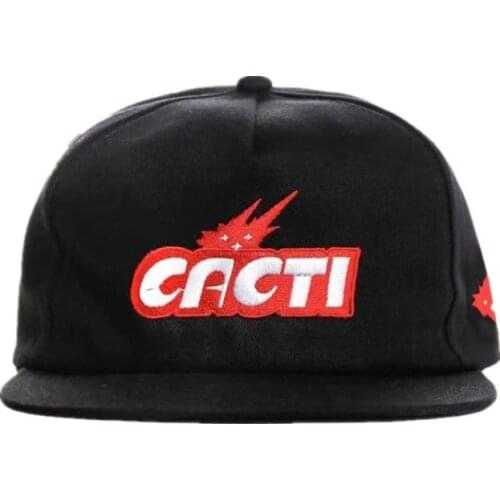 Travis Scotts CACTI Snapback Cap Cotton Embroidery Baseball Cap For Men Women Adjustable Hip Hop Dad Hat Bone Dropshipping