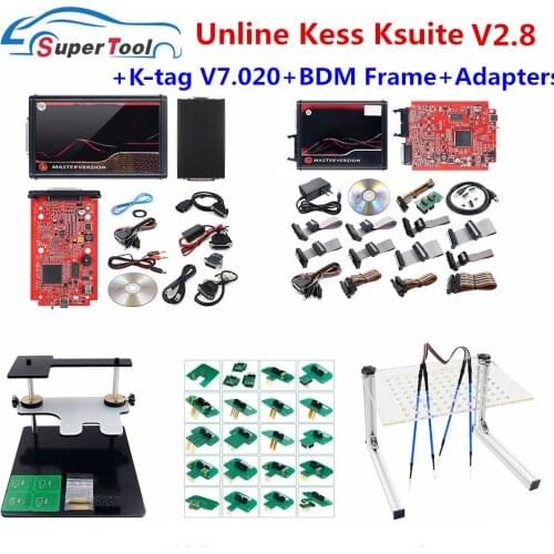 KESS V5.017 RED PCB K-T..V7.020 V2.25 4 LED Master K-TAG 2.25 7.020 LED BDM Frame ECU Chip Tuning Tool Kess 5.017 BDM Adapter