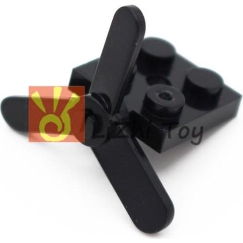 MOC blocks 2421 Propeller 3 Blade Small DIY Enlighten BlockBricks Compatible Particles Building Block Toy Accessory