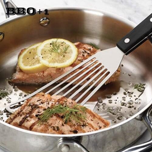 Stainless Steel Cooking Turner Steak Frying Spatula Fish Spatulas Leaky Shovel Heat-Resistant Cookware Kitchen Utensils Tools