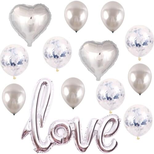 Love Balloon Balloons For Anniversary Wedding Valentines Day Photo Props Heart Shape Valentines Decoration