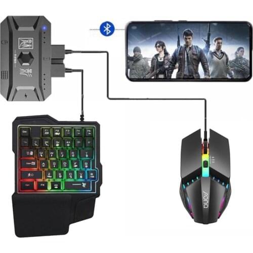 M1pro Mobile Controller Gaming Keyboard Mouse Converter Pubg Mobile Controller Gamepad Bluetooth-compatible 5.0 Adapter