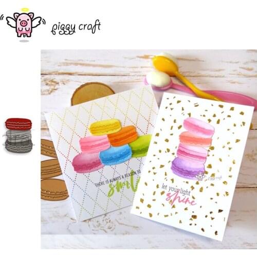 Piggy Craft metal cutting dies cut die mold Macaron decoration Scrapbook paper craft knife mould blade punch stencils dies
