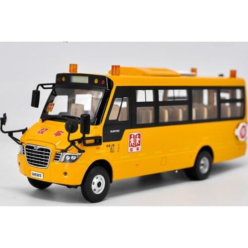 Alloy Model Gift 1:32 Original King Long Higer KLQ6756X School Transit Bus Vehicle DieCast Toy Model Collection Decoration