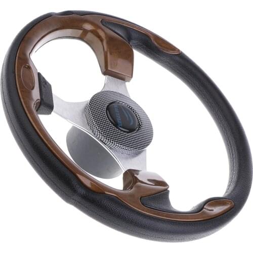 Marine Boat 13.6'' 320mm Steering Wheel W/ 3/4'' Tapered Key Adapter 3 spoke