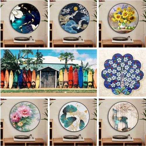 5D Diamond Painting Lotus series DIY Full Rhinestone Drill Cross-stitch Kit Round Diamond Embroidery Mosaic Home Decoration gift