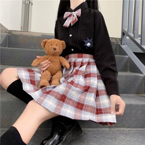 New Japanese Version of Pleated Skirt 2021 High Waist Summer Womens Skirt Sexy Plaid Mini Skirt Dance Skirt Jk Uniform