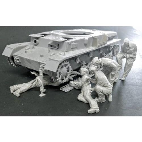 New Unassembled 1/35 ancient crew include 5 man (NO CAR ) Resin Figure Unpainted Model Kit