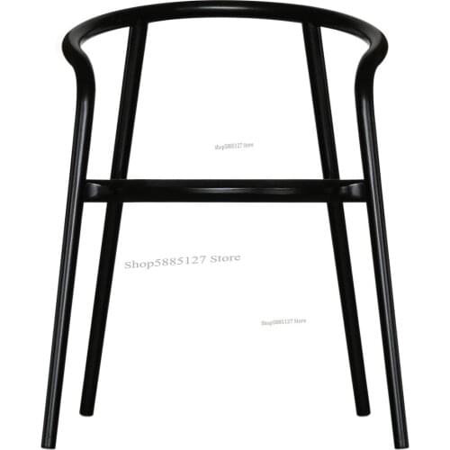 New Chinese Style Solid Wood Dining Chair Simple Armrest Leisure Tea Chair Hotel Lobby Designer Profiled Modern Chinese Chair