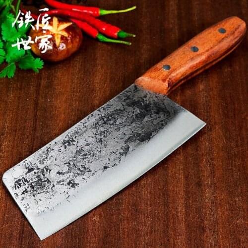 Tang Knife Bone Knife High Carbon Steel Bone Knife Kitchen Sharp Axe Knife Professional Chef Knife Thick Lancet