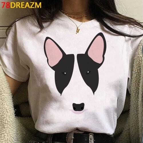 French Bulldog Bull Terrier clothes summer top female couple clothes harajuku streetwear t-shirt tshirt