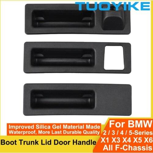 Car Boot Tailgate Trunk Lid Door Switch Handle Trim For BMW X1 X3 X4 X5 X6 F22 F87 F45 F30 F34 F35 F10 F18 F25 F26 F15 F16 F85