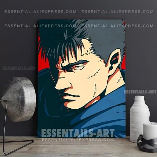 Guts Berserk Anime Poster Canvas Wall Art Painting Decor Pictures Bedroom Study Living Room Home Decoration Prints