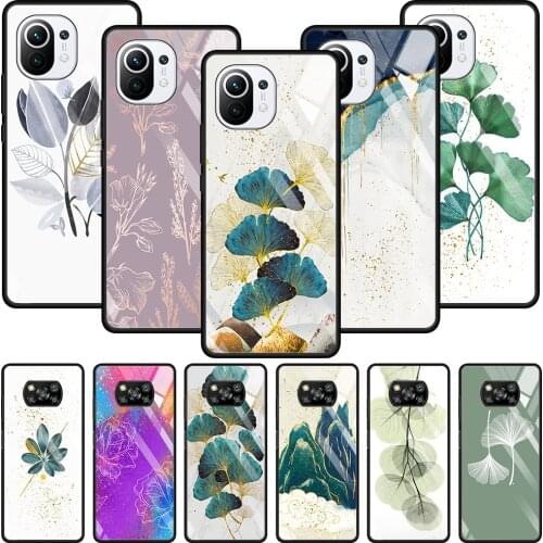 Transparent Glass Case for Redmi K40 Note 10 Pro Mi Note 10 Coque For Xiaomi 11 10T Poco F3 M3 X3 NFC F3 Shell Silicone Frame