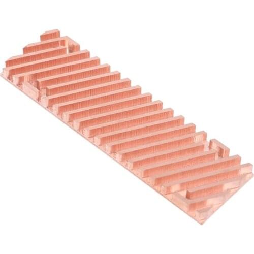 896F 70x20x1.5/2/3/4/6mm High Thermal Conductivity Pad Pure Copper Heatsink Cooler