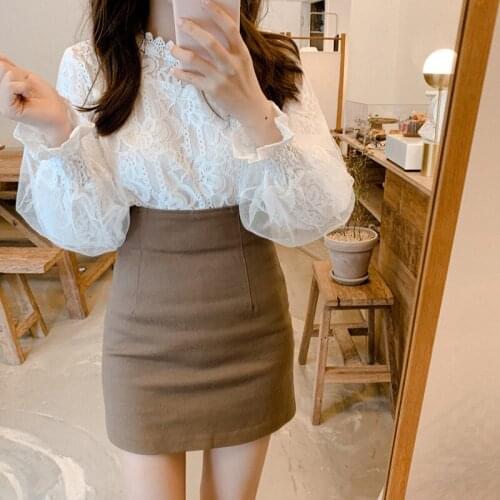 Женские белые рубашки SLSHLYJ China At AliExpress