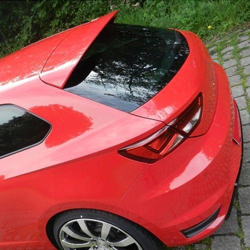 Spoiler Over Roof For Seat Leon Mk3 - 3.5 2012 - 2020 FR St. 3 Door Primer Painted Gray Surface (Unpainted) or Piano Black Paint