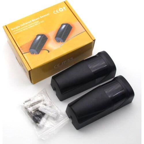 Waterproof Active Photoelectric Single Infrared Beam Infrared Sensor Barrier Detector For Gate Door Window Burglar Alarm System