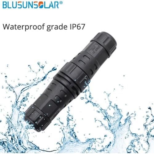 High Quality M29 Wire To Wire Thread Screw IP67 Waterproof Electrical Connectors 2pin,3 Pin,4 Pin For Choose Solar