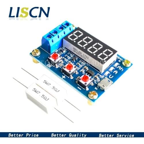 ZB2L3 Battery Tester LED Digital Display 18650 Lithium Battery Power Supply Test Resistance Lead-acid Capacity Discharge Meter