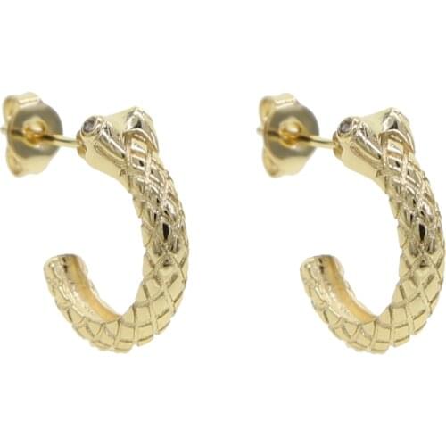 2021 Cute Animal Leopard Stud Earrings Gold Filled Party Wedding Engagement Band New Fashion Stunning Women Charm Jewelry Gifts