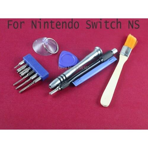 1set Full Tool Kit Security Screwdriver For NS Switch Professional Repair Game Bit Set Cleaning Brush for Nintendo Switch NS