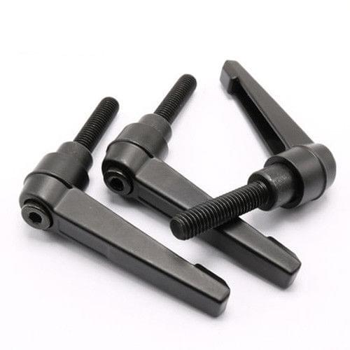 1Pcs M10 M12 M16 L-type adjustable handle screw 7-Shape tightening bolts External thread Black
